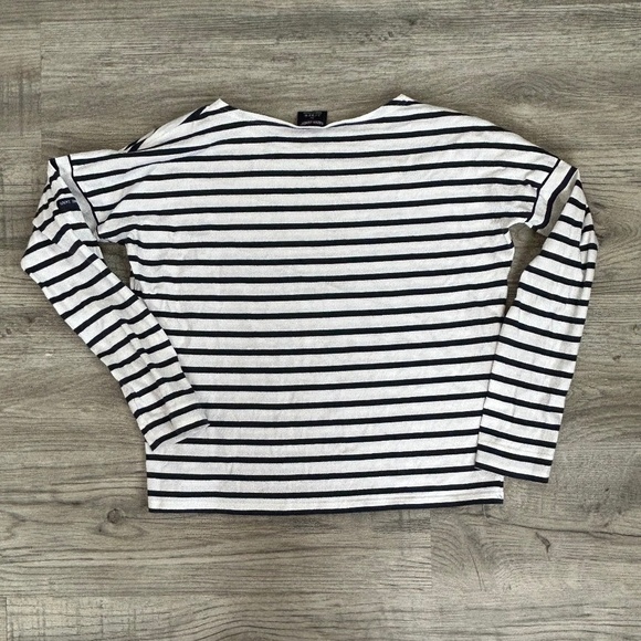Saint James for J Crew Striped 3/4 Sleeve Top - Picture 2 of 9